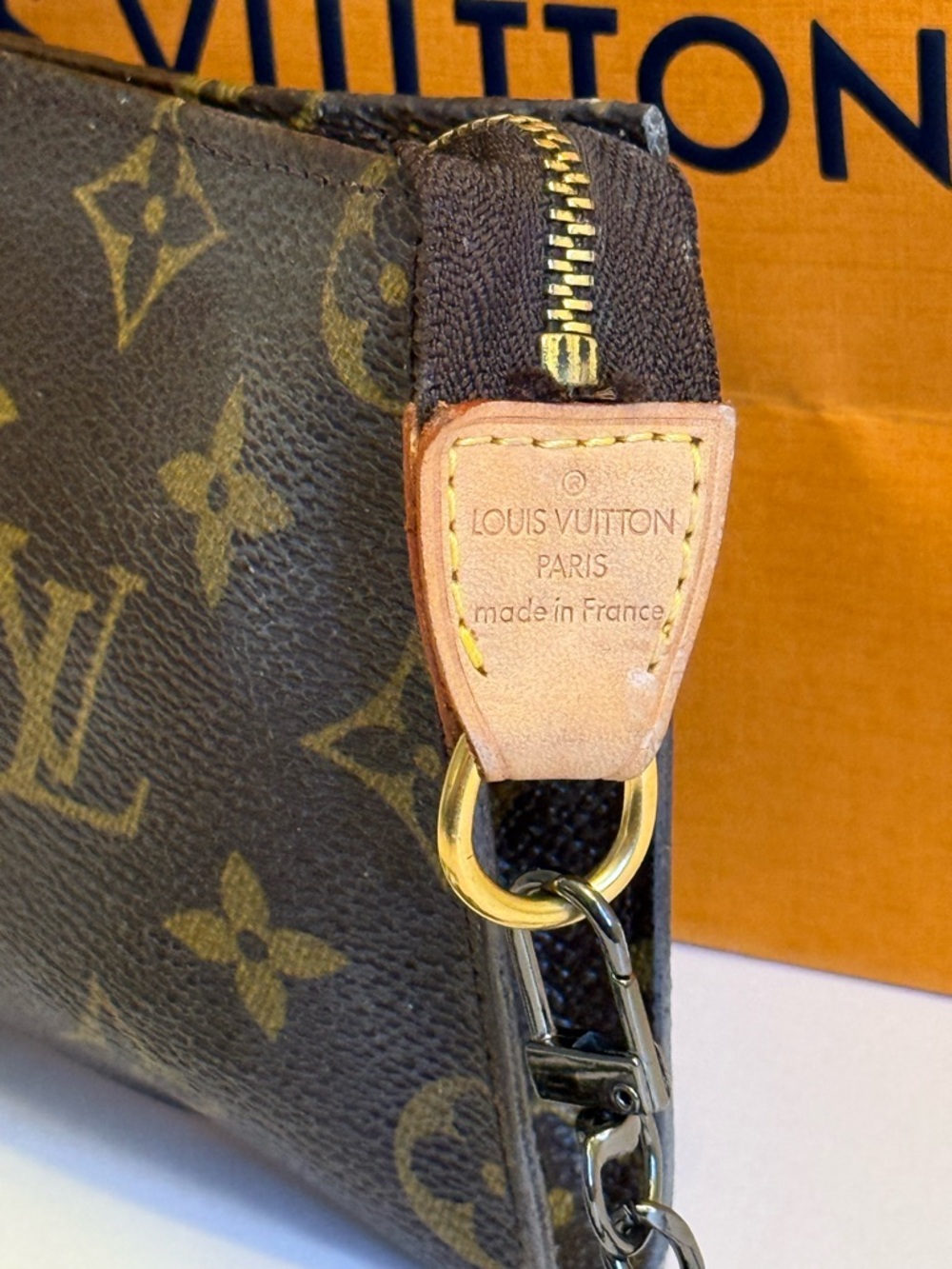 Authentic Louis Vuitton Monogram Bucket Pouch PM W Box/unbranded chain - Picture 5 of 14